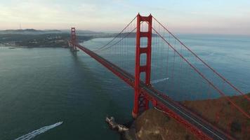 Golden Gate Bridge di San Francisco, California, ripresa aerea