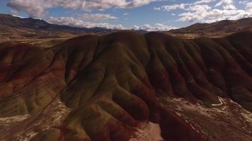 Aerial view of the Painted Hills, Oregon video