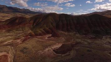 Aerial view of the Painted Hills, Oregon video