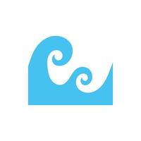 sea waves scene flat style icon vector