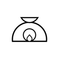 pebetero spa line style icon vector