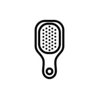 brush of barber shop line style icon vector