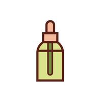 dropler pot medicine line and fill style vector