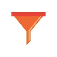 funnel tool construction isolated icon