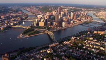 Vue aérienne de Pittsburgh, Pennsylvanie
