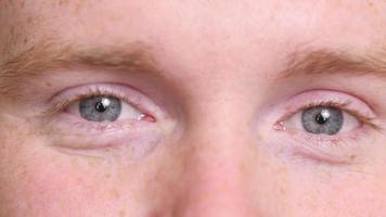 extreme close-up van de ogen van de mens video