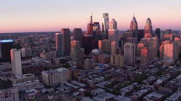Flygfoto över Philadelphia, Pennsylvania video