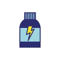 plastic medicine bottle isolated icon vector