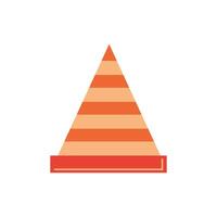 traffic cone signal isolated icon vector