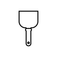 spatule tool construction isolated icon vector