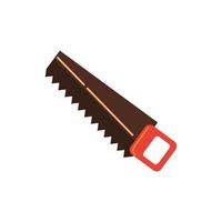 handsaw tool construction isolated icon vector