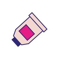 cream tube makeup product isolated icon vector