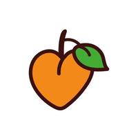 exotic mango fruit isolated icon vector