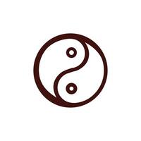 chinesse new year yin yang symbol vector