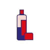 liquid bottle makeup product isolated icon vector