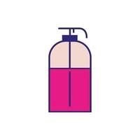 lotion bottle makeup product isolated icon vector