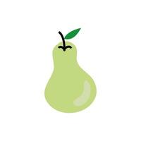 fresh pear fruit isolated icon vector