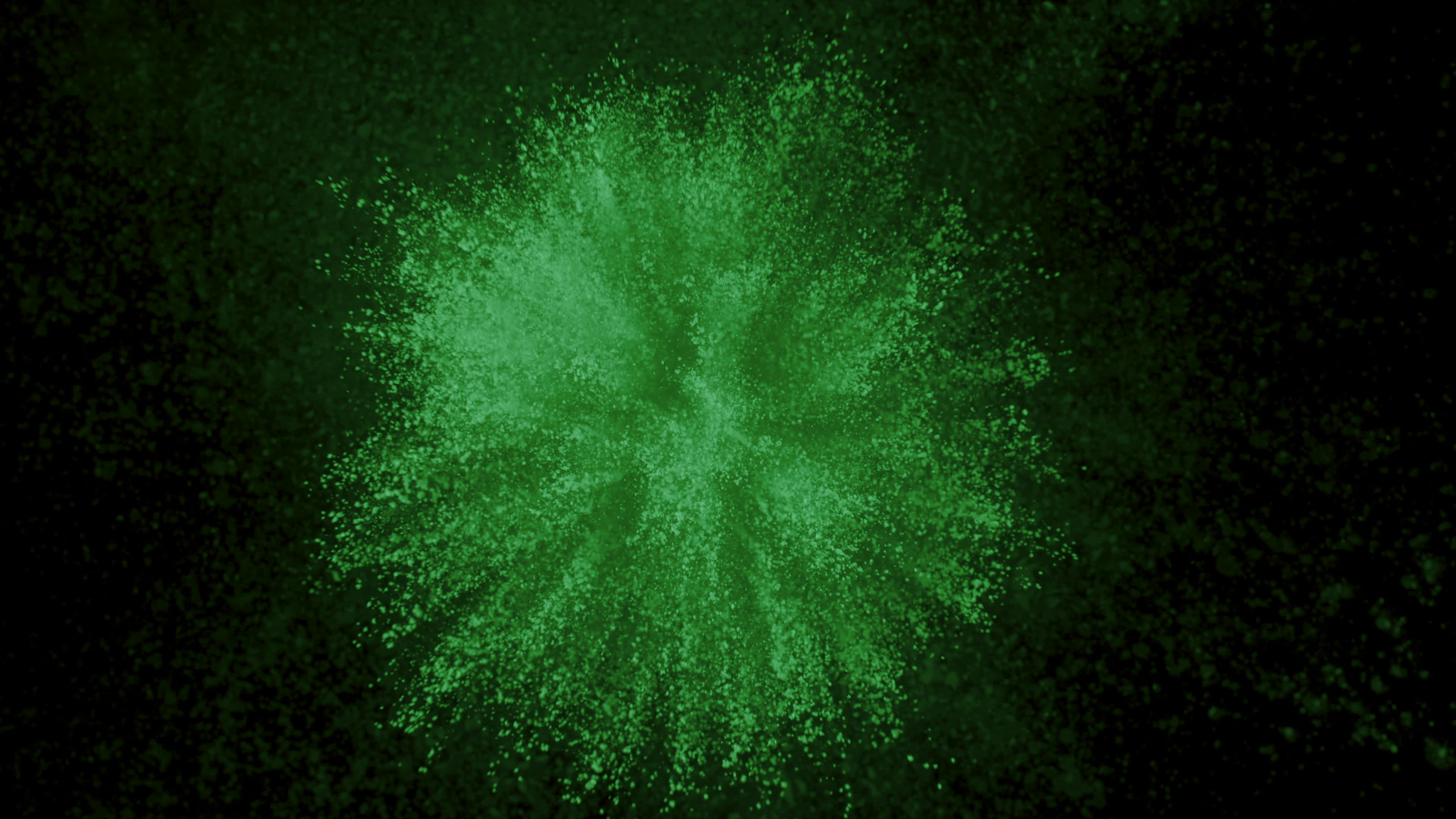 Green powder exploding on black background in super slow motion, shot with  Phantom Flex 4K 2571774 Stock Video at Vecteezy