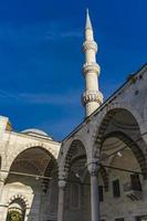 Suleymaniye mosque courtyard in Istanbul Turkey