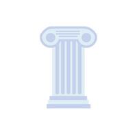 architecture column style isolated icon vector