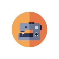 singer electric machine isolated icon vector