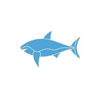 shark sea life animal isolated icon vector