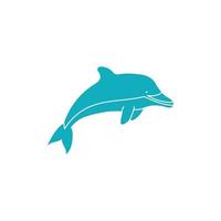 dolphin fish sea life animal isolated icon vector