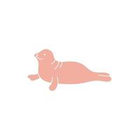 seal sea life animal isolated icon vector
