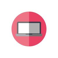 laptop computer portable isolated icon vector