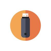 usb memory stick isolated icon vector