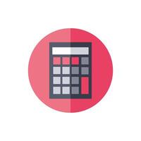 calculator math device isolated icon vector