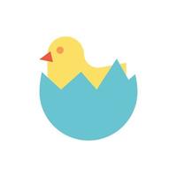 cute little chick spring icon vector