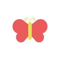 cute butterfly spring insect icon vector