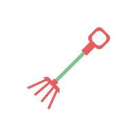 rake farm tool isolated icon vector