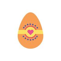 spring egg painted isolated icon vector