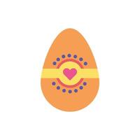 spring egg painted isolated icon vector