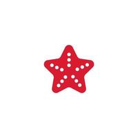 starfish sea life animal isolated icon vector