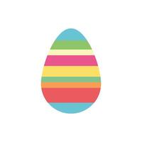 spring egg painted isolated icon vector