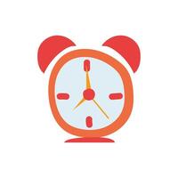 reloj despertador, tiempo, aislado, icono vector