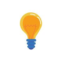 bulb light idea isolated icon vector