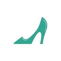 cinderella heel fairytale object isolated icon vector