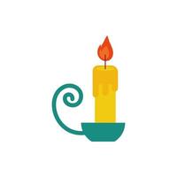 candle fire flame isolated icon vector