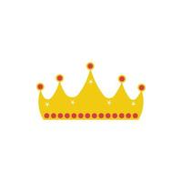 crown fairytale object isolated icon vector