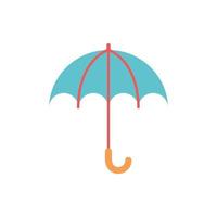 umbrella summer element isolated icon vector