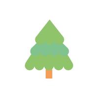 icono aislado de la planta del árbol de pino vector