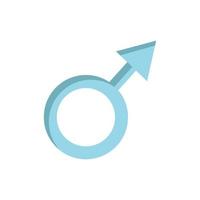 símbolo de género masculino amor icono aislado vector