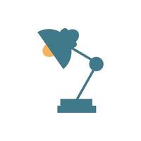 desk lamp furniture isolated icon vector