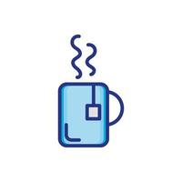 tea mug beverage isolated icon vector