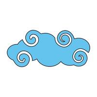 Isolated cloud vector design