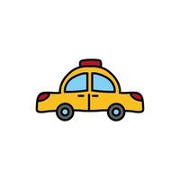 taxi car service public icon vector